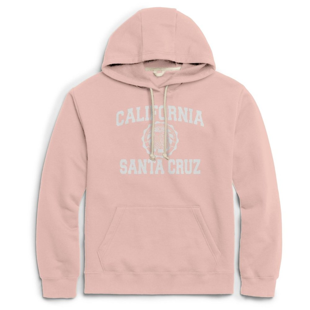 UCSC UC Santa Cruz Pink Rose Hoodie Hooded Sweater University California Small S